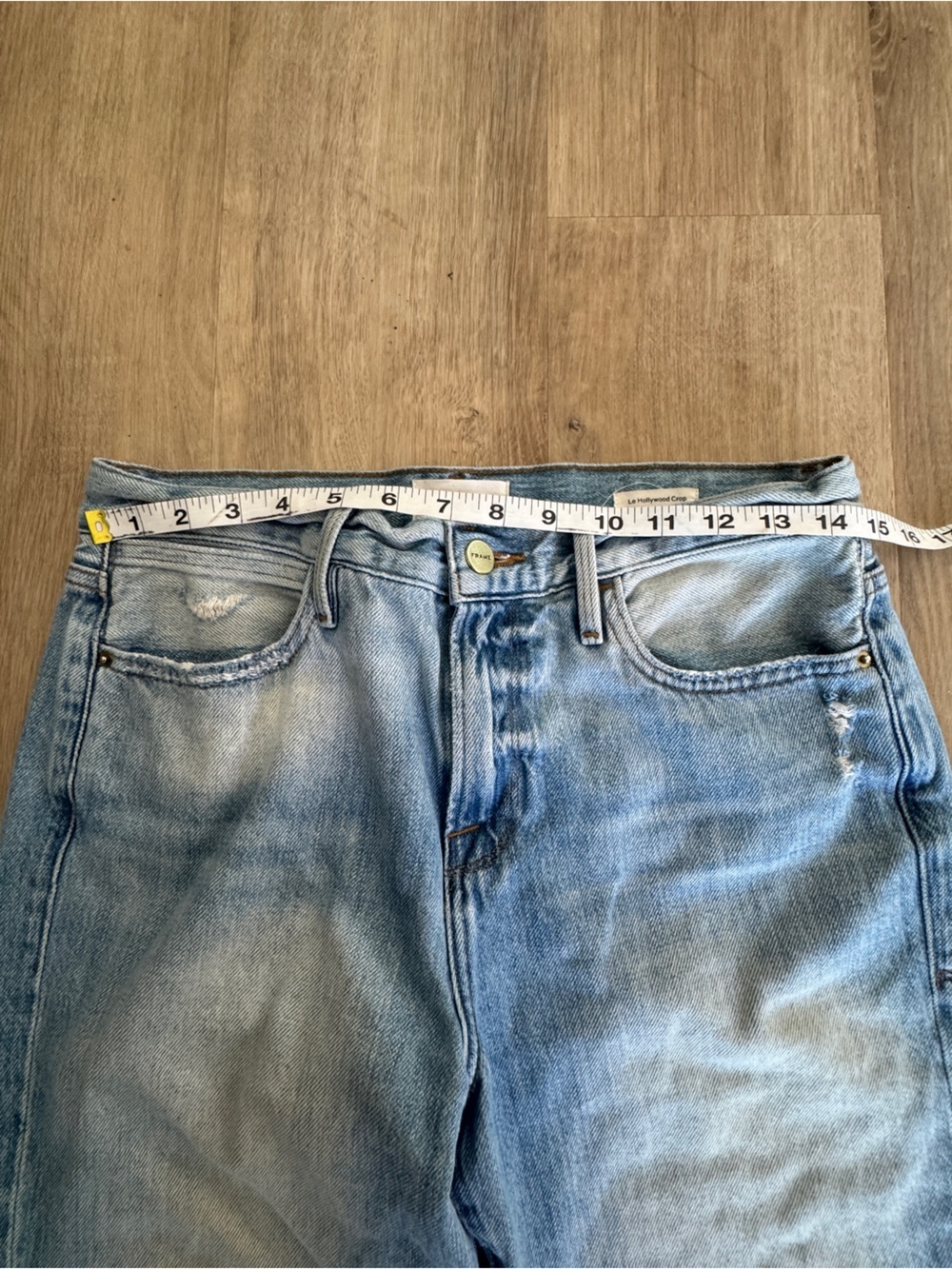 Frame Le Hollywood Crop Released Hem Jeans sz 27 - Picture 5 of 13
